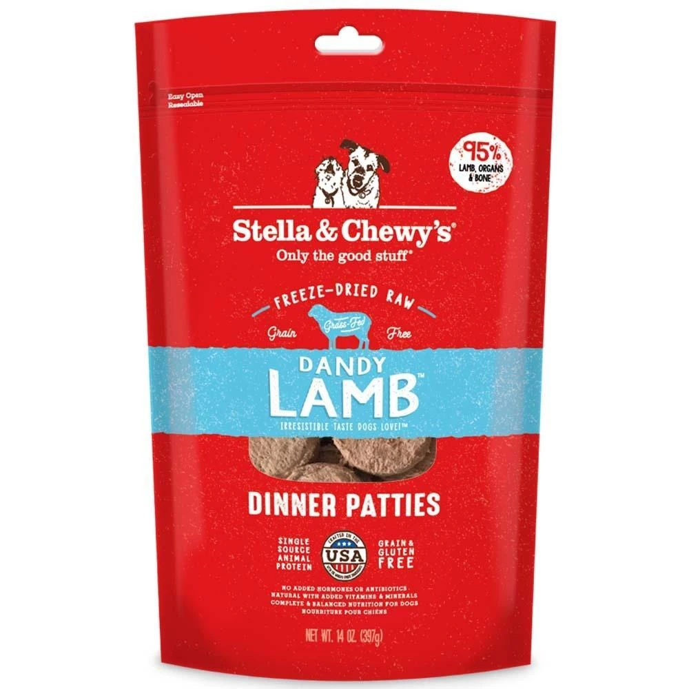 Stella & Chewy's Freeze-Dried Raw Dinner Patties For Dogs - Dandy Lamb Recipe
