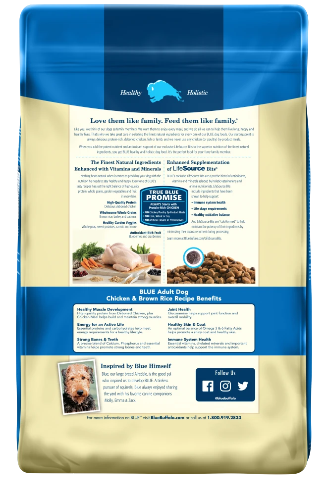 Blue Buffalo Life Protection Natural Chicken & Brown Rice Recipe Adult Dry Dog Food - Image 2