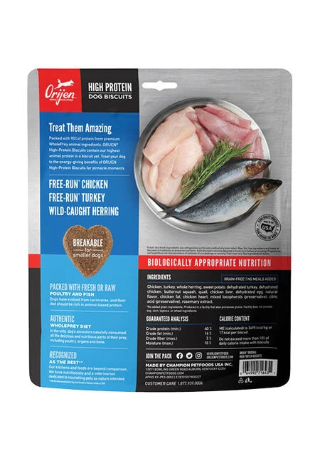 ORIJEN High Protein Dog Biscuits Original BISCUITS & CRUNCHY TREATS - Image 2