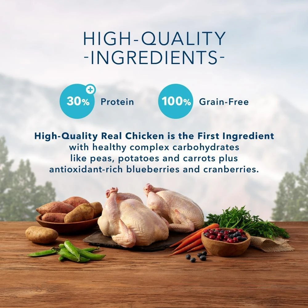 Blue Buffalo Wilderness Grain Free Healthy Weight Natural Chicken Recipe Adult Dry Dog Food - Image 4