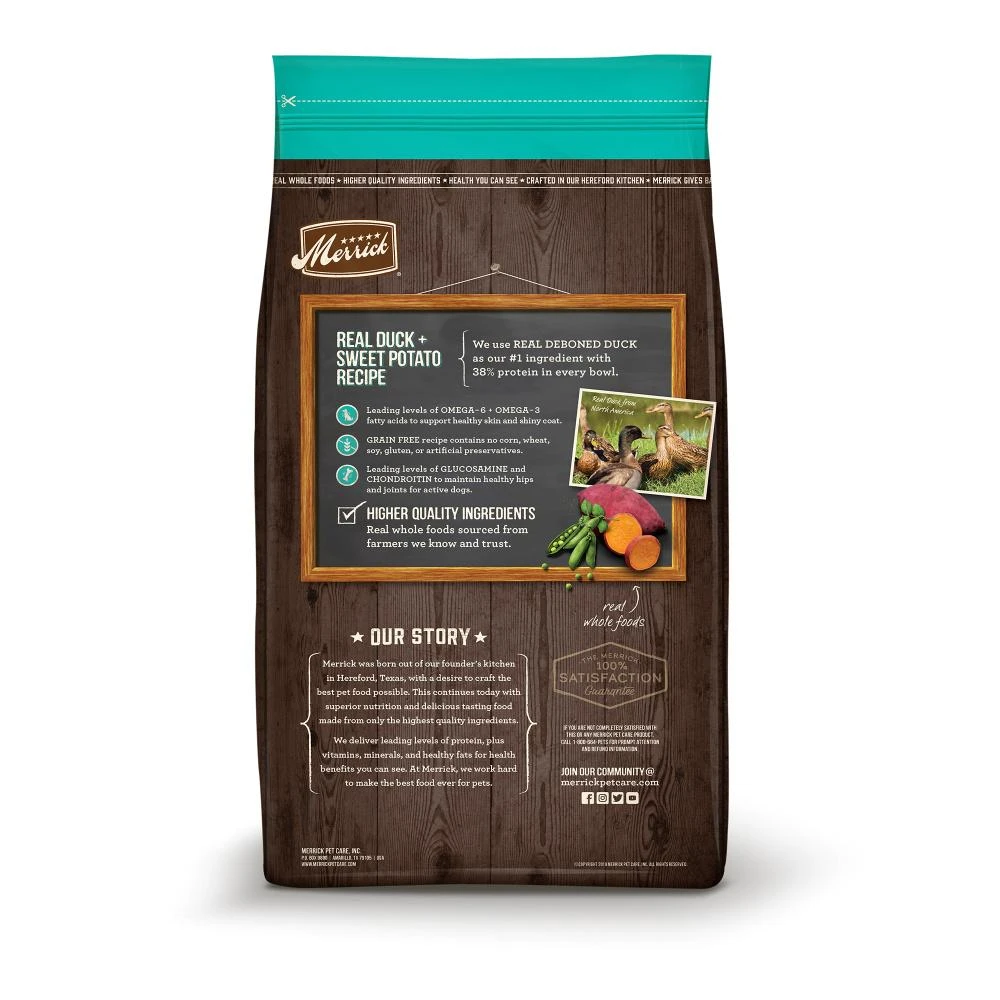 Merrick Grain Free Real Duck And Sweet Potato Dry Dog Food - Image 2