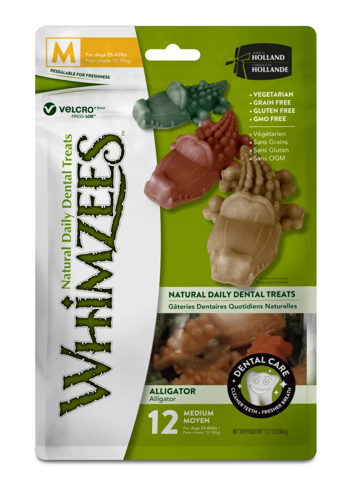 Whimzees Alligator Dental Dog Treats - Image 3