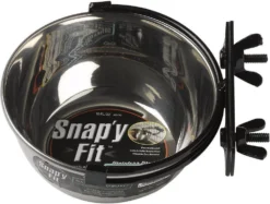 Midwest Stainless Steel Snap'y Fit Water And Feed Bowl