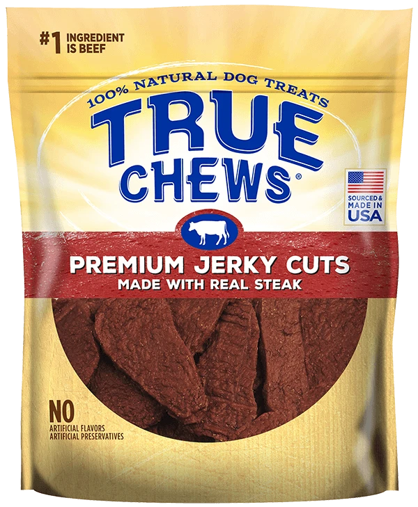 True Chews Premium Jerky Cuts With Real Steak Dog Treats