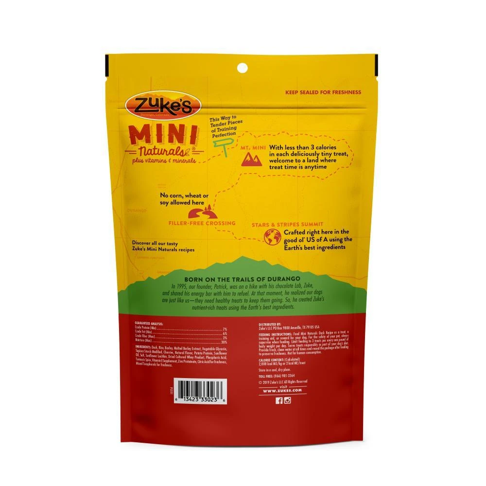 Zukes Duck Mini Naturals Dog Treats - Image 2