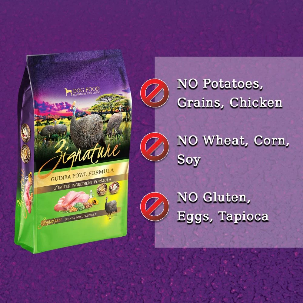 Zignature Limited Ingredient Diet Grain Free Guinea Fowl Recipe Dry Dog Food - Image 5