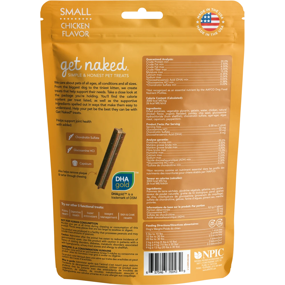 Get Naked® Joint Health Dog Dental Chew Sticks - Image 3
