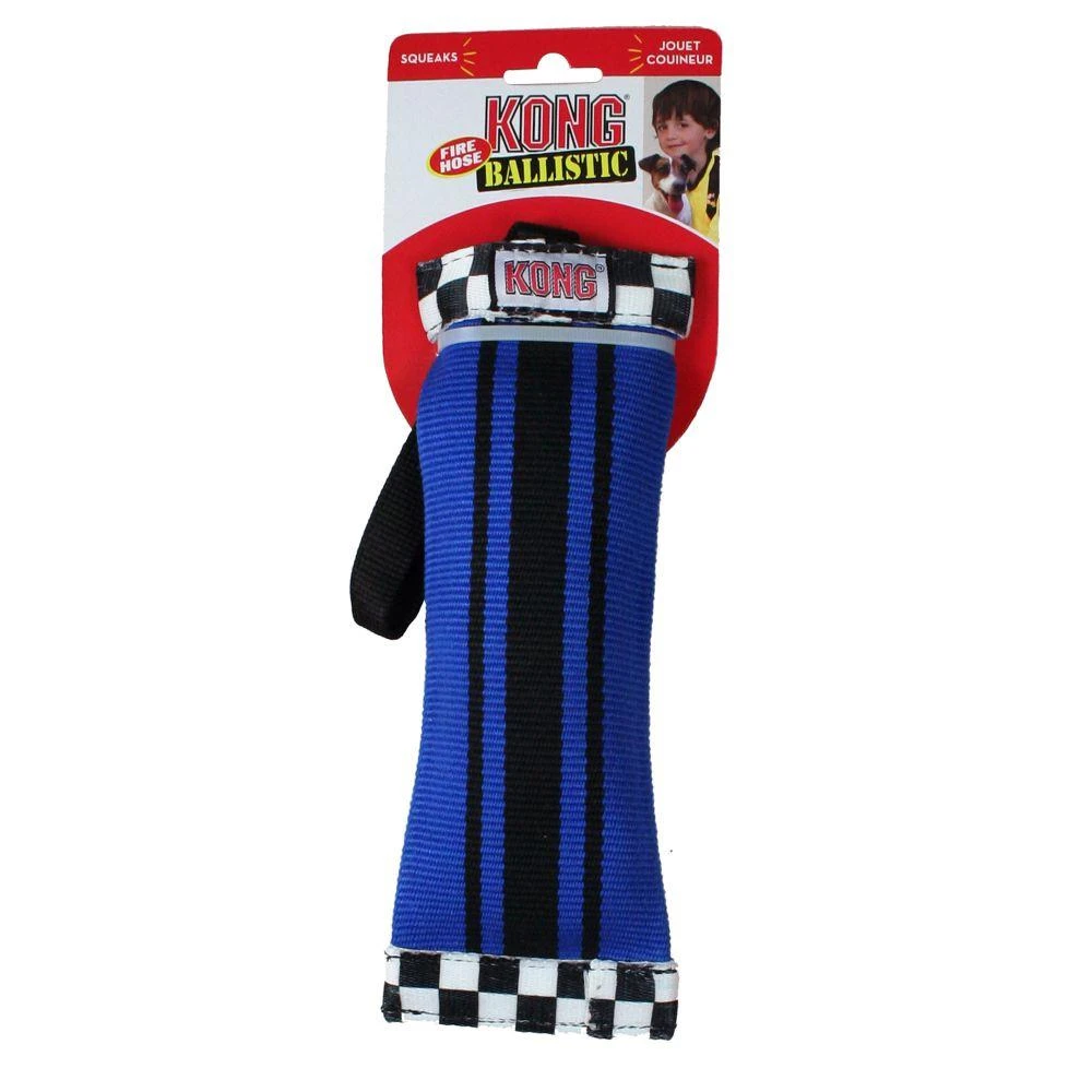 KONG Fire Hose Ballistic Sqwuggie Dog Toy - Image 3