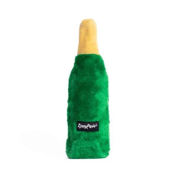 ZippyPaws Happy Hour Crusherz Champagne Plush Dog Toy - Image 3