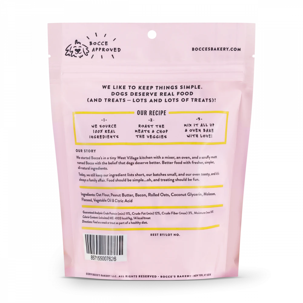 Bocce's Bakery Every Day Bac'n Nutty Soft & Chewy Dog Treats - Image 2