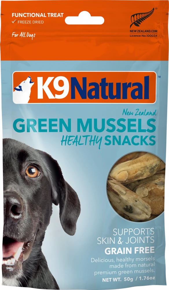 K9 Natural Healthy Bites Freeze Dried Green Mussels Dog Treats