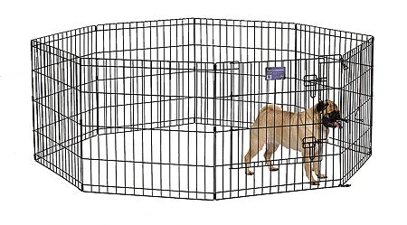 Midwest Black Contour Exercise Pen For Dogs - Image 2