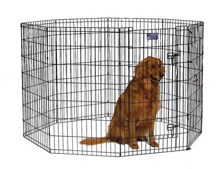 Midwest Black Contour Exercise Pen For Dogs - Image 4