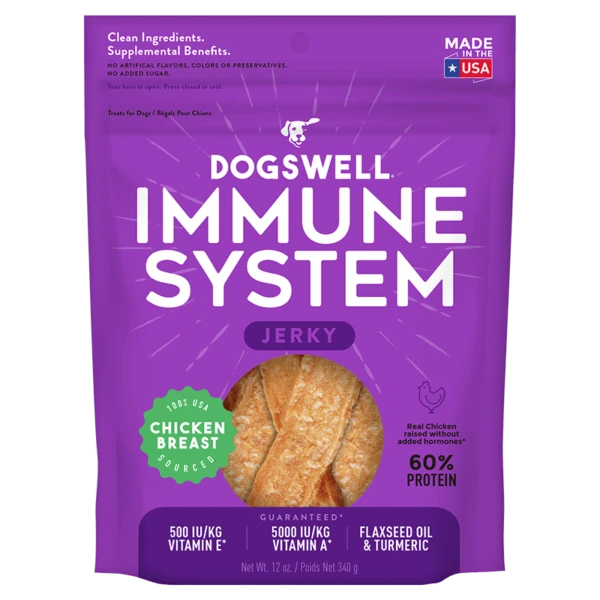 Dogswell Immune System Jerky Treats, Chicken Breast