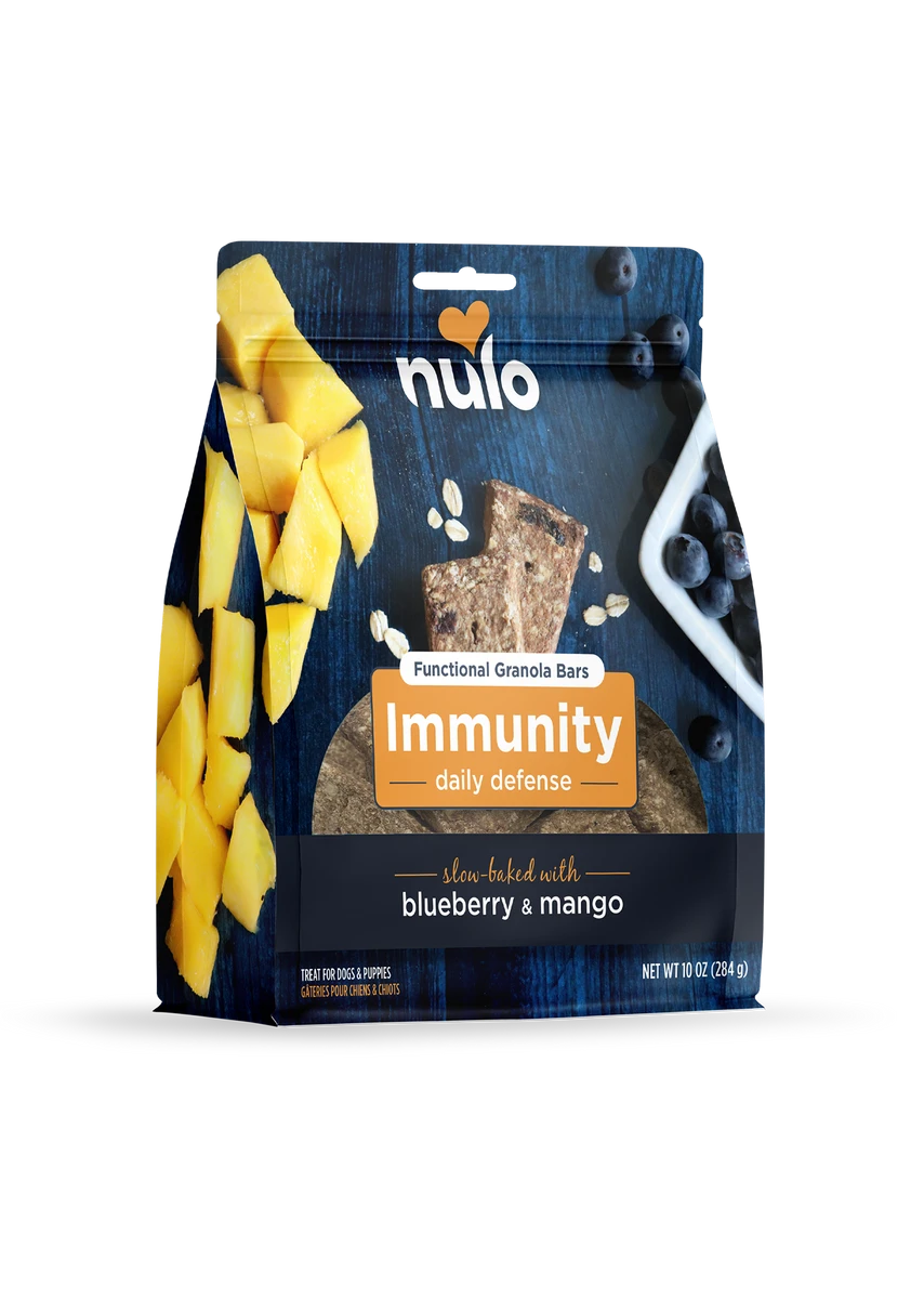 Nulo Immunity Daily Defense Functional Granola Bars For Dogs