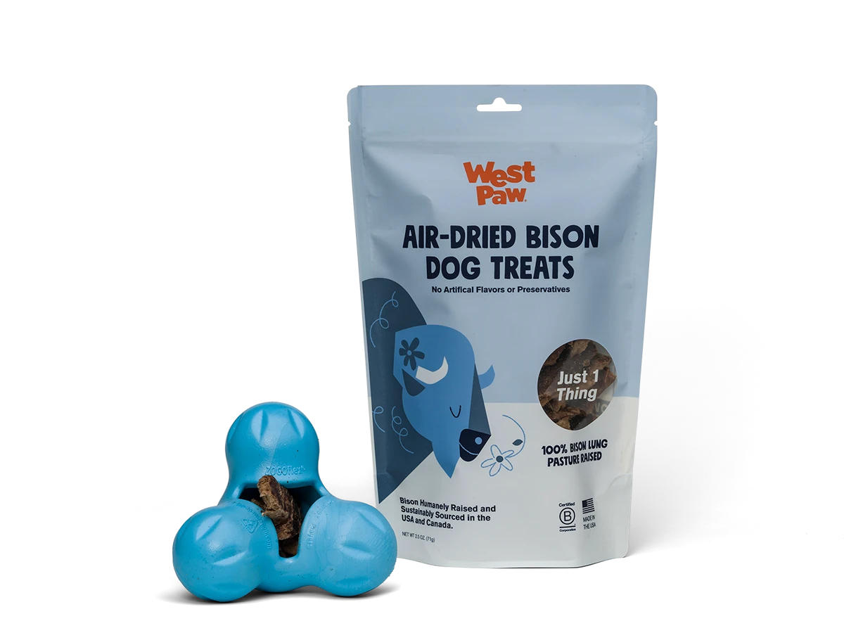 West Paw Air-Dried Bison Lung Dog Treats - Image 3