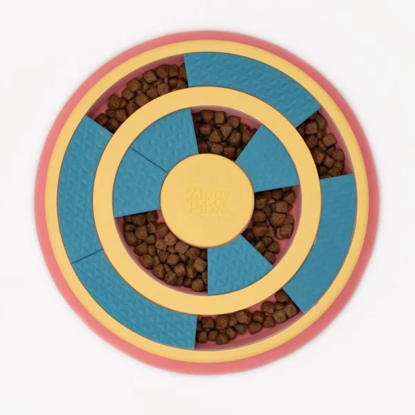 ZippyPaws SmartyPaws Puzzler Feeder Bowl - Wagging Wheel - Image 2
