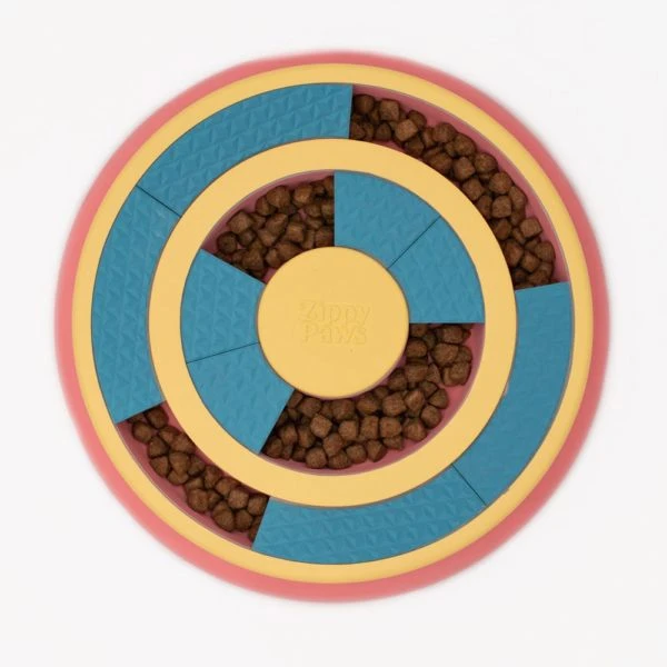 ZippyPaws SmartyPaws Puzzler Feeder Bowl - Wagging Wheel - Image 3