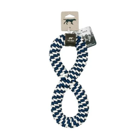 Tall Tails Navy Braided Infinity Tug Toy - Image 3