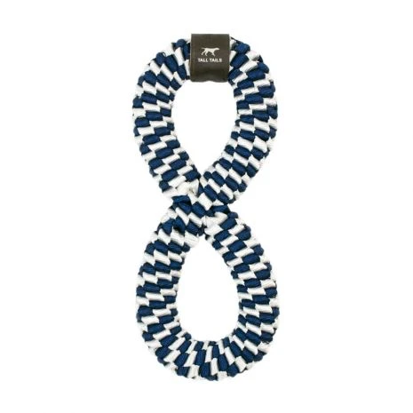 Tall Tails Navy Braided Infinity Tug Toy - Image 2