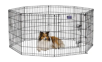 Midwest Black Contour Exercise Pen For Dogs