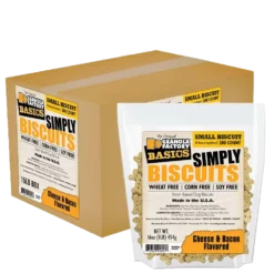 K9 Granola Factory Simply Biscuits, Cheese & Bacon Flavored Small Dog Treats