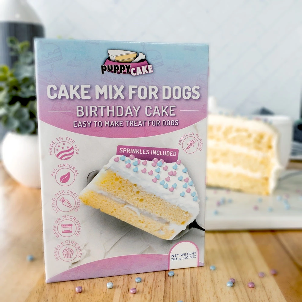 Puppy Cake Mix - Birthday Cake Flavored With Sprinkles