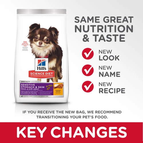 Hill's Science Diet Adult Sensitive Stomach & Skin Small & Mini Chicken Recipe Dog Food - Image 4