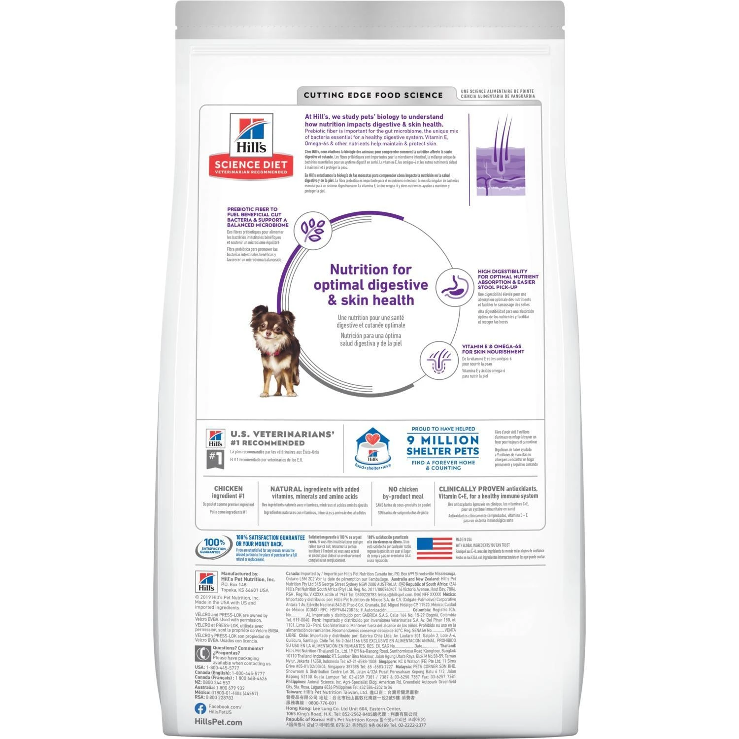 Hill's Science Diet Adult Sensitive Stomach & Skin Small & Mini Chicken Recipe Dog Food - Image 2